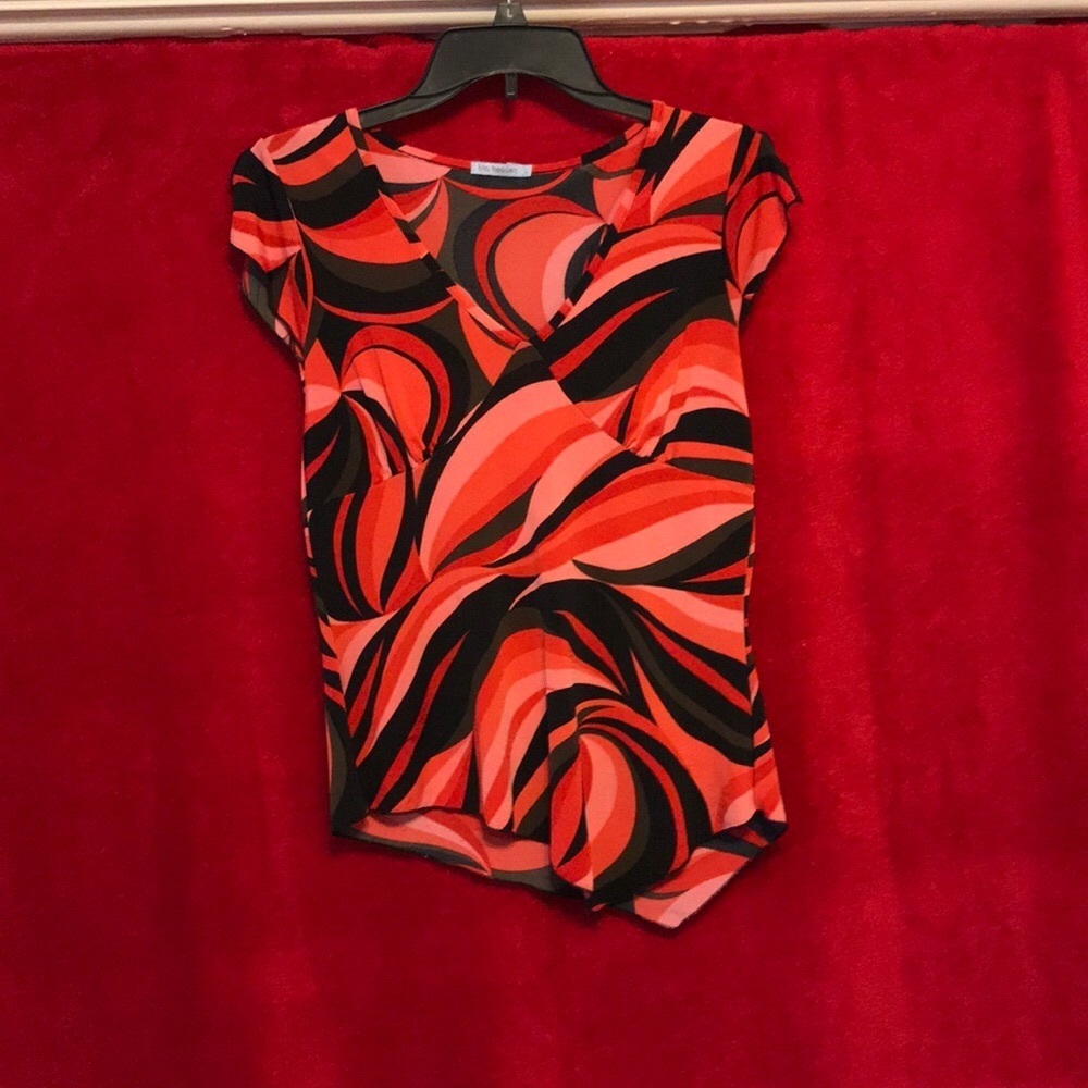 big heaven multi colored black and red top